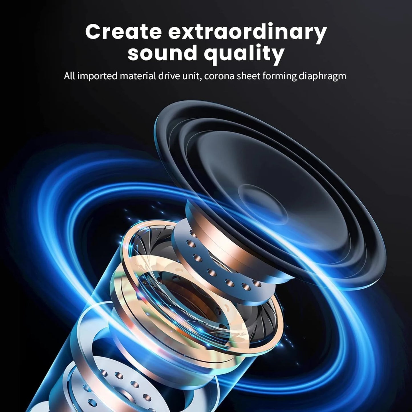 Wireless Bluetooth 5.3 Over-Ear Headphones with Mic | HIFI Stereo Gamer Headset TF/AUX Music Player