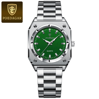 POEDAGAR Luxury Square Women’s Quartz Watch