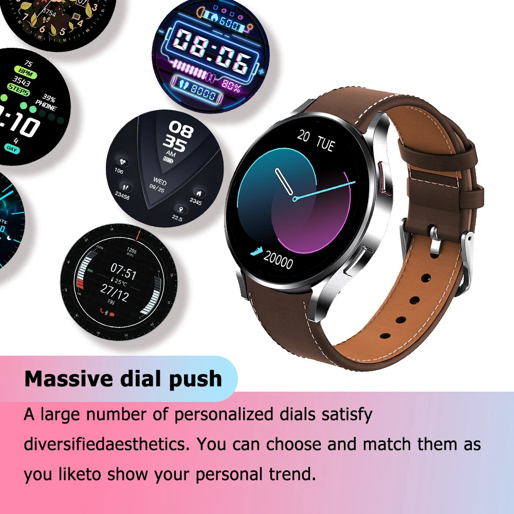 2025 Smart Business Watch for Men, 1.32” Bluetooth Call, Health Monitor, Fitness Tracker