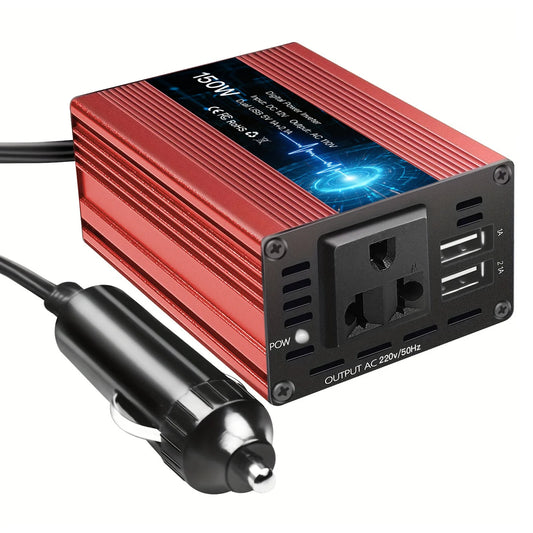150W Car Power Inverter – 12V DC to 110V/220V AC Converter
