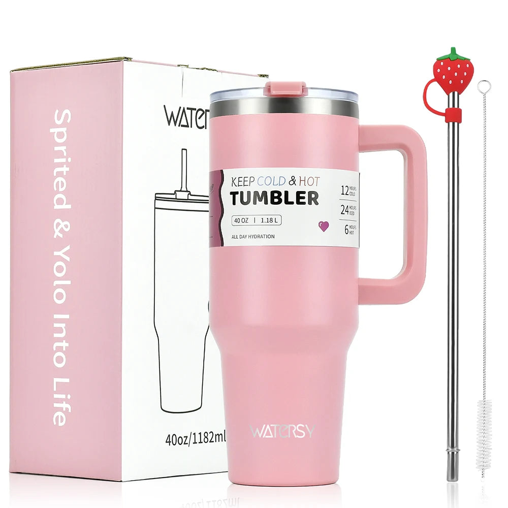 Stainless Steel Tumbler – 30oz/40oz Double-Wall Thermal Bottle