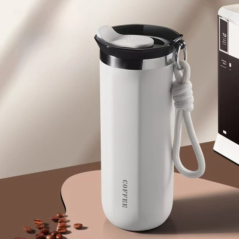 Vacuum Coffee Tumbler, Stainless Steel Thermal Mug, 350ml