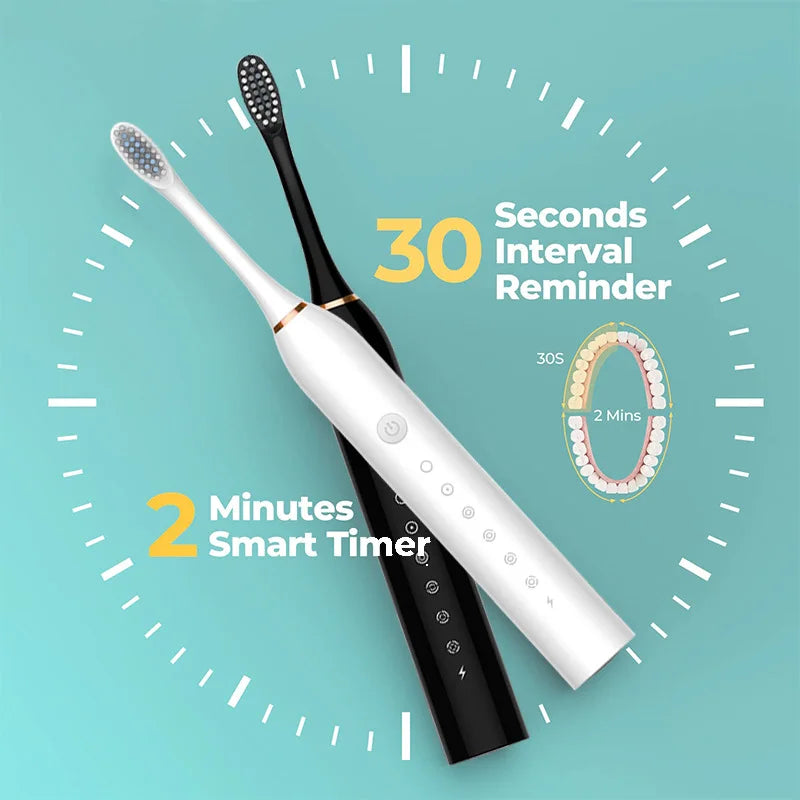 Sonic Electric Toothbrush: Smart, Rechargeable & Whitening