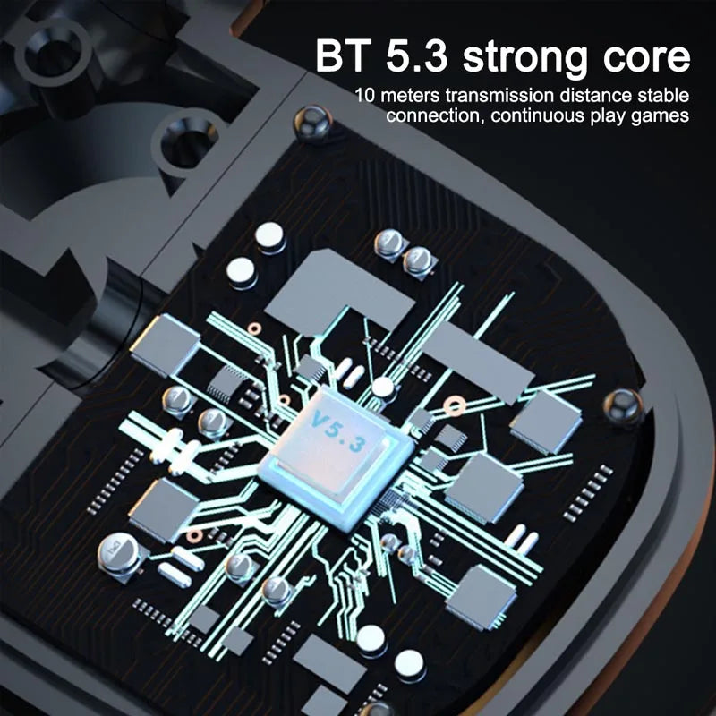 Bluetooth 5.3 Wireless Headphone 180° Rotation Business Headset With Mic LED Display Ear-hook Touch Control Sports Hifi Earphone