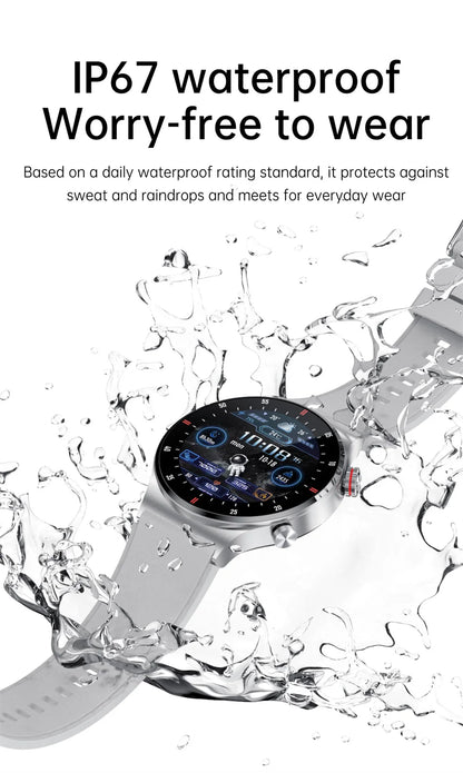 ChiBear NFC Smart Watch Men AMOLED GPS Bluetooth Call