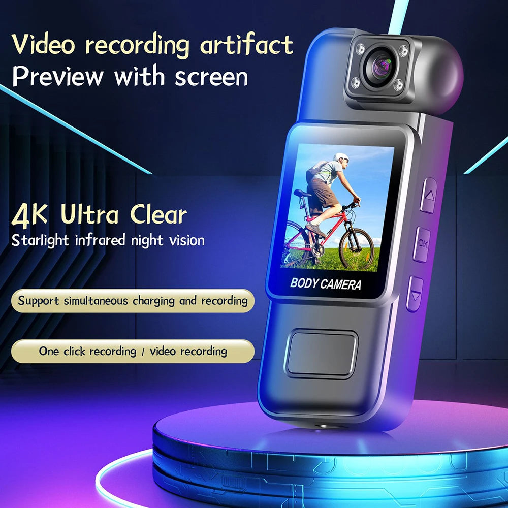 Ultra HD 4K WiFi Mini Body Camera with Night Vision