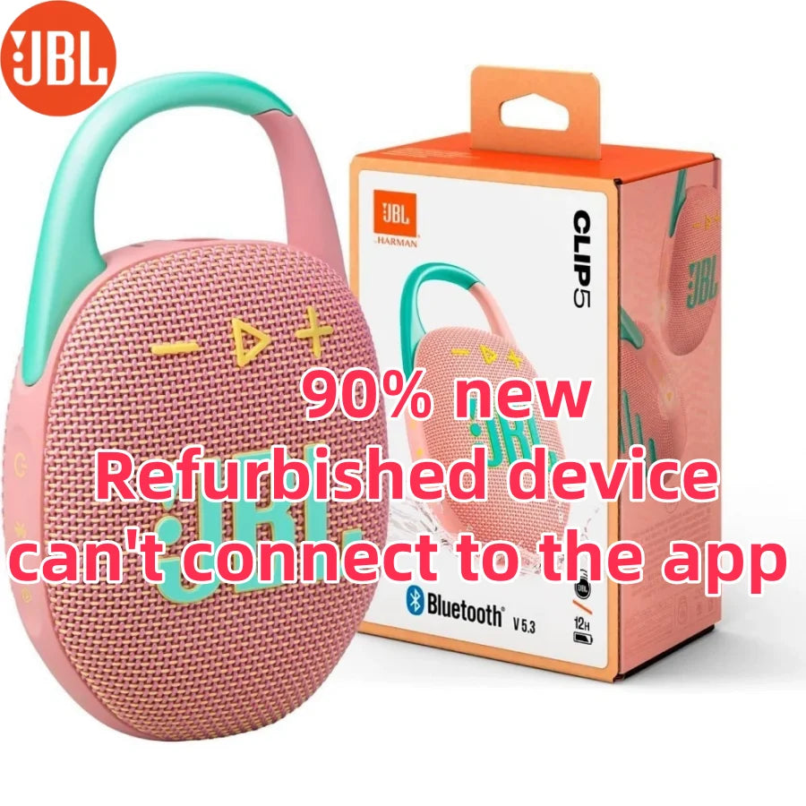 JBL Clip 5 Portable Bluetooth Speaker. Ultra Compact, IP67 Waterproof, 12H Playtime