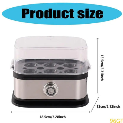 Space Saving Electric Egg Boiler 6 Egg Capacity