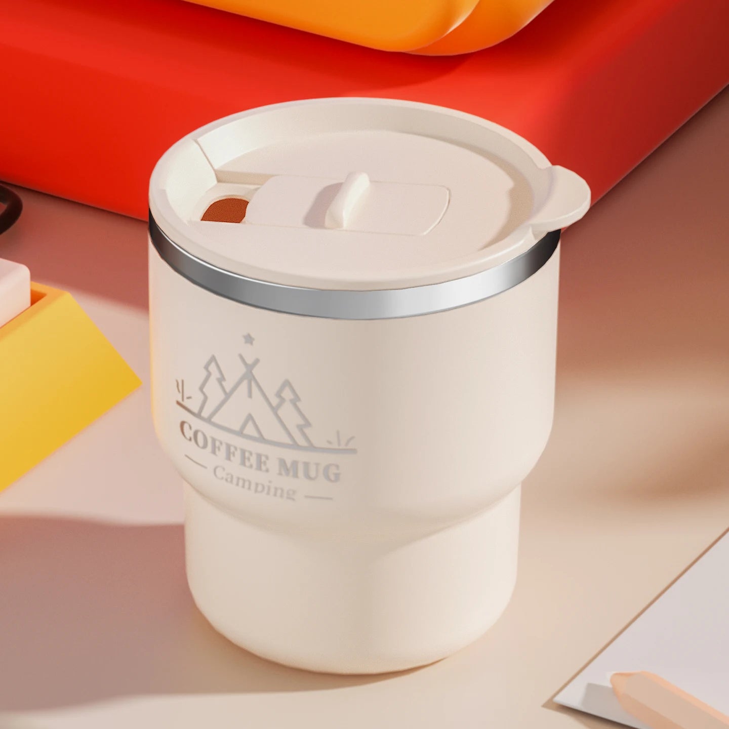 Thermal Cup a 304 Stainless Steel Double Layer Insulated Mug, 400ml