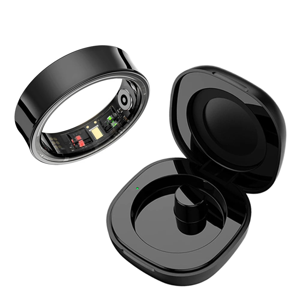 Smart Ring R09 Health Monitor Multi-Sport, Skin Temperature, 5ATM Waterproof