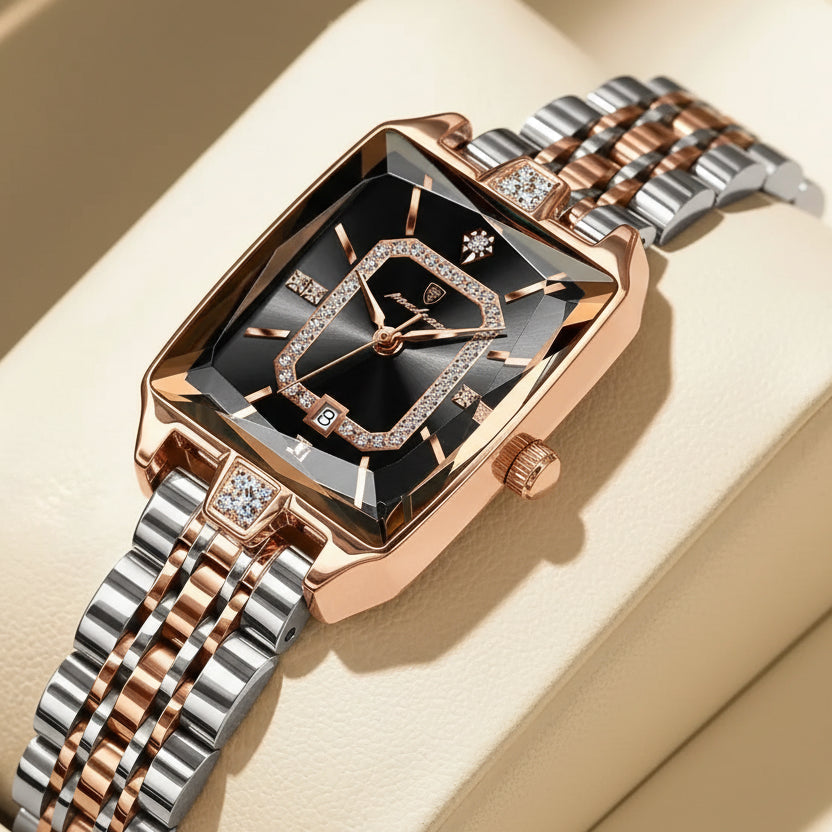 POEDAGAR Luxury Rectangle Women’s Quartz Watch