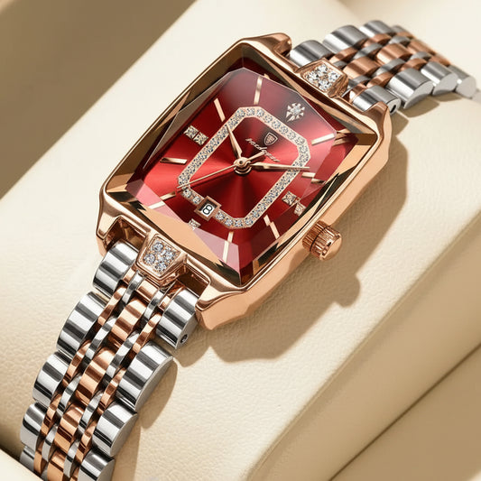 POEDAGAR Luxury Rectangle Women’s Quartz Watch