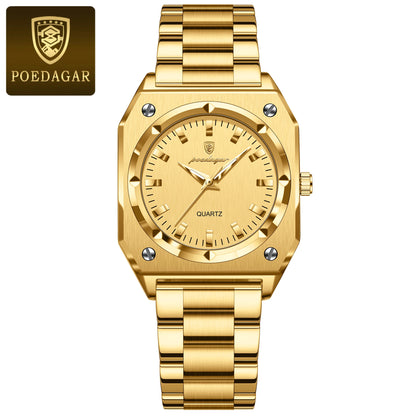 POEDAGAR Luxury Square Women’s Quartz Watch