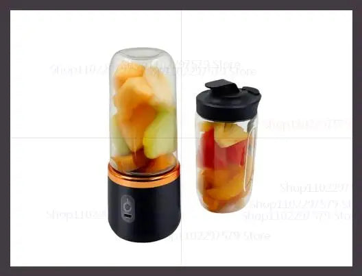 Compact USB Rechargeable 2-in-1 Mini Juicer, Blend Fresh Smoothies Anywhere