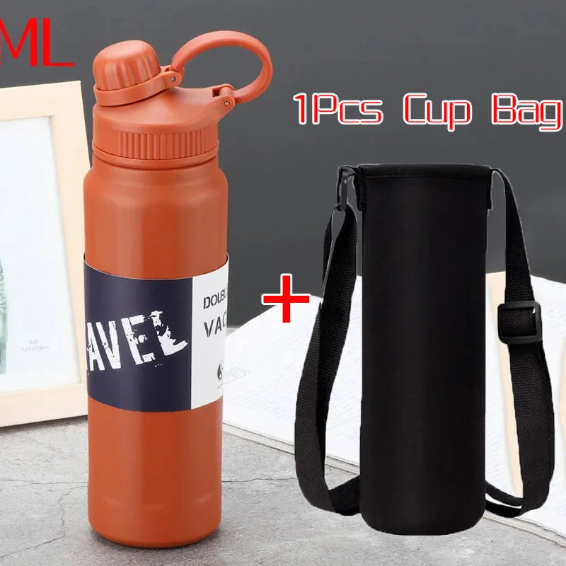 Stainless Steel Thermos Bottle – Large Capacity 840ml