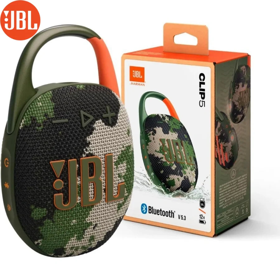JBL Clip 5 Portable Bluetooth Speaker. Ultra Compact, IP67 Waterproof, 12H Playtime