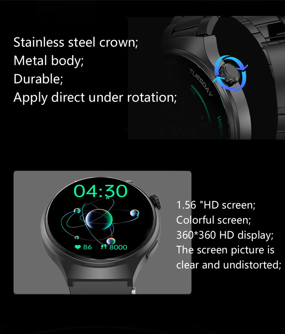 G.L Wear  Men’s Smart Watch HD Display