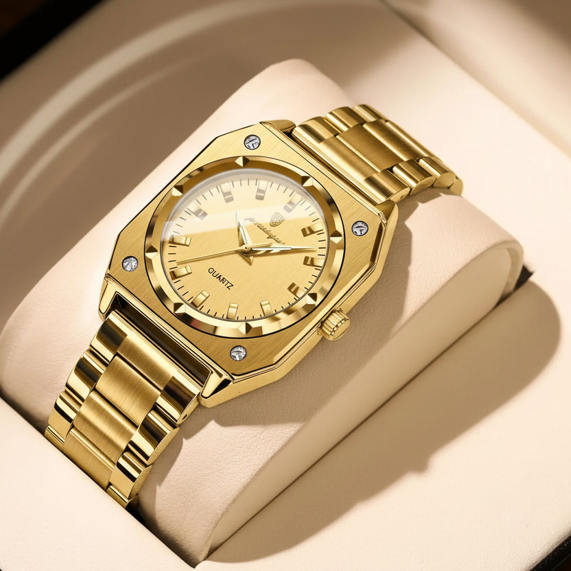 POEDAGAR Luxury Square Women’s Quartz Watch