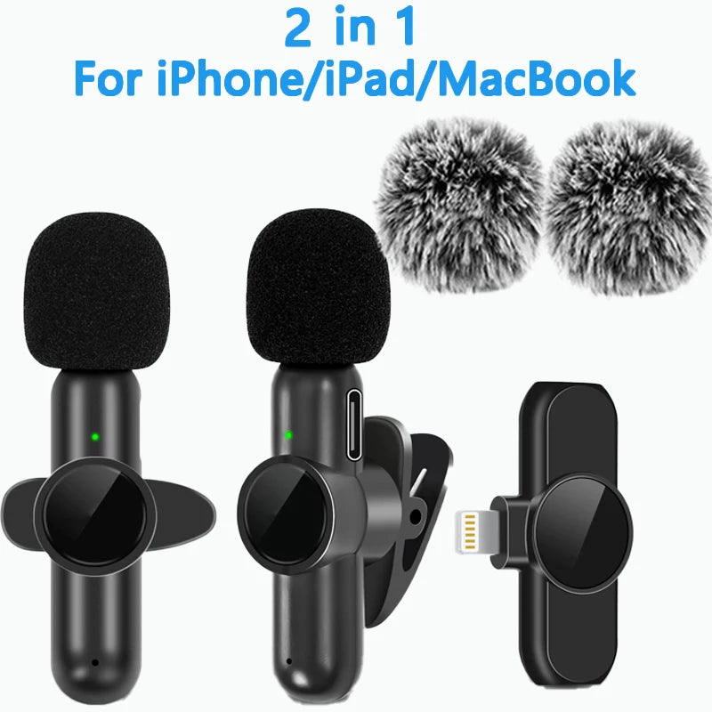 2.4G Wireless Lavalier Microphone for Phone Video and Live Recording