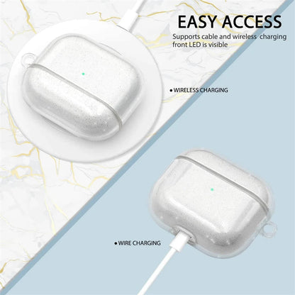 Glitter TPU AirPods Case with Keychain (Pro 2/3/2/1)