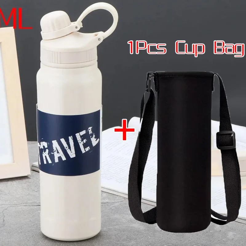 Stainless Steel Thermos Bottle – Large Capacity 840ml