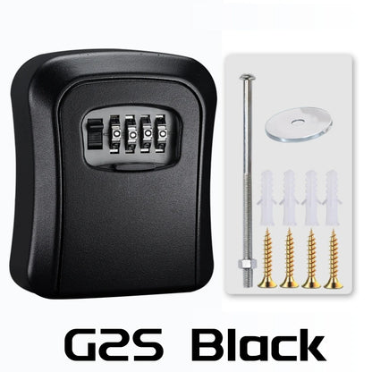 Wall Mount Key Lock Box - 4 Digit Combination Security Safe