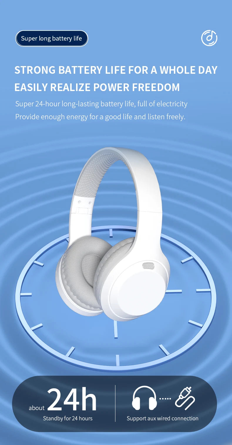 Xiaomi 5W Wireless Bluetooth Headphones with Mic | Foldable Over-Ear Headset
