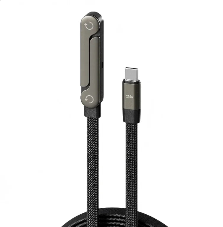 Ultra-Fast Type-C USB Charging Cable with Foldable Phone Holder