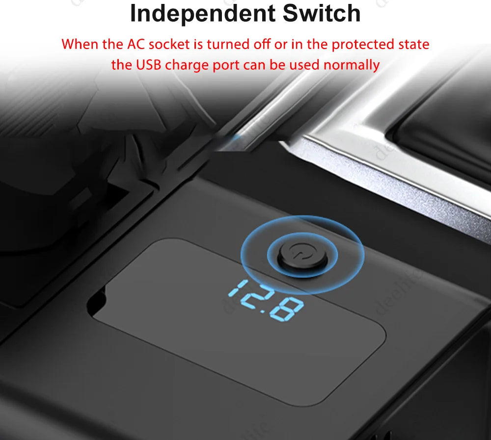 Car 220v Inverter 12 to 220 Voltage Power Converter 200W for 12V Vehicles