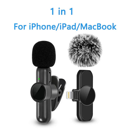 2.4G Wireless Lavalier Microphone for Phone Video and Live Recording