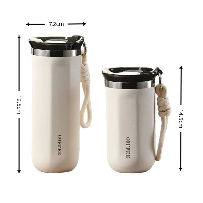 Vacuum Coffee Tumbler, Stainless Steel Thermal Mug, 350ml