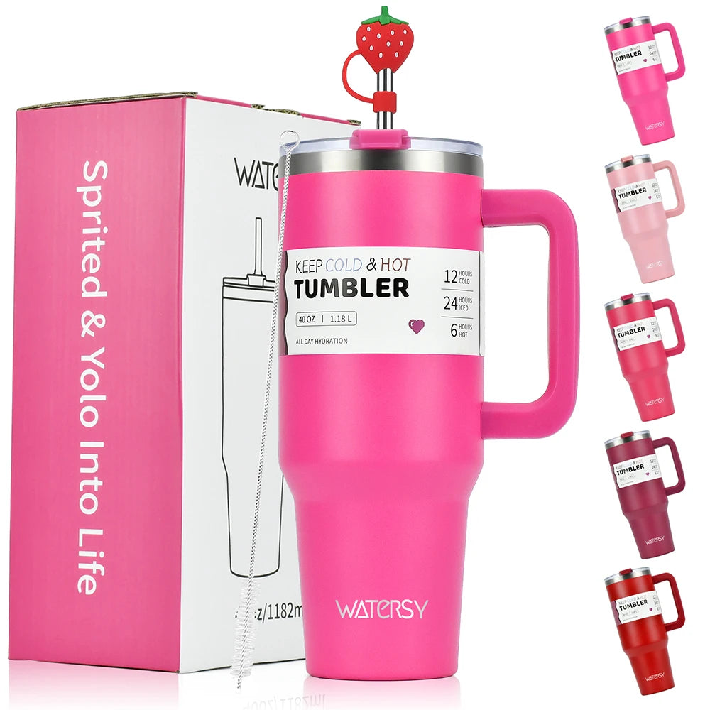 Stainless Steel Tumbler – 30oz/40oz Double-Wall Thermal Bottle