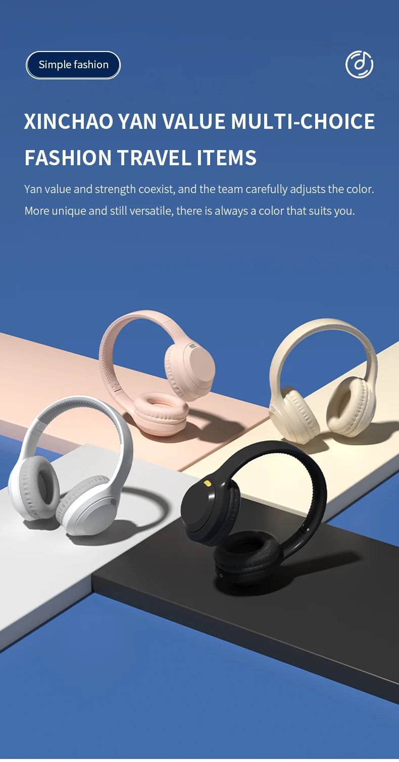 Xiaomi 5W Wireless Bluetooth Headphones with Mic | Foldable Over-Ear Headset