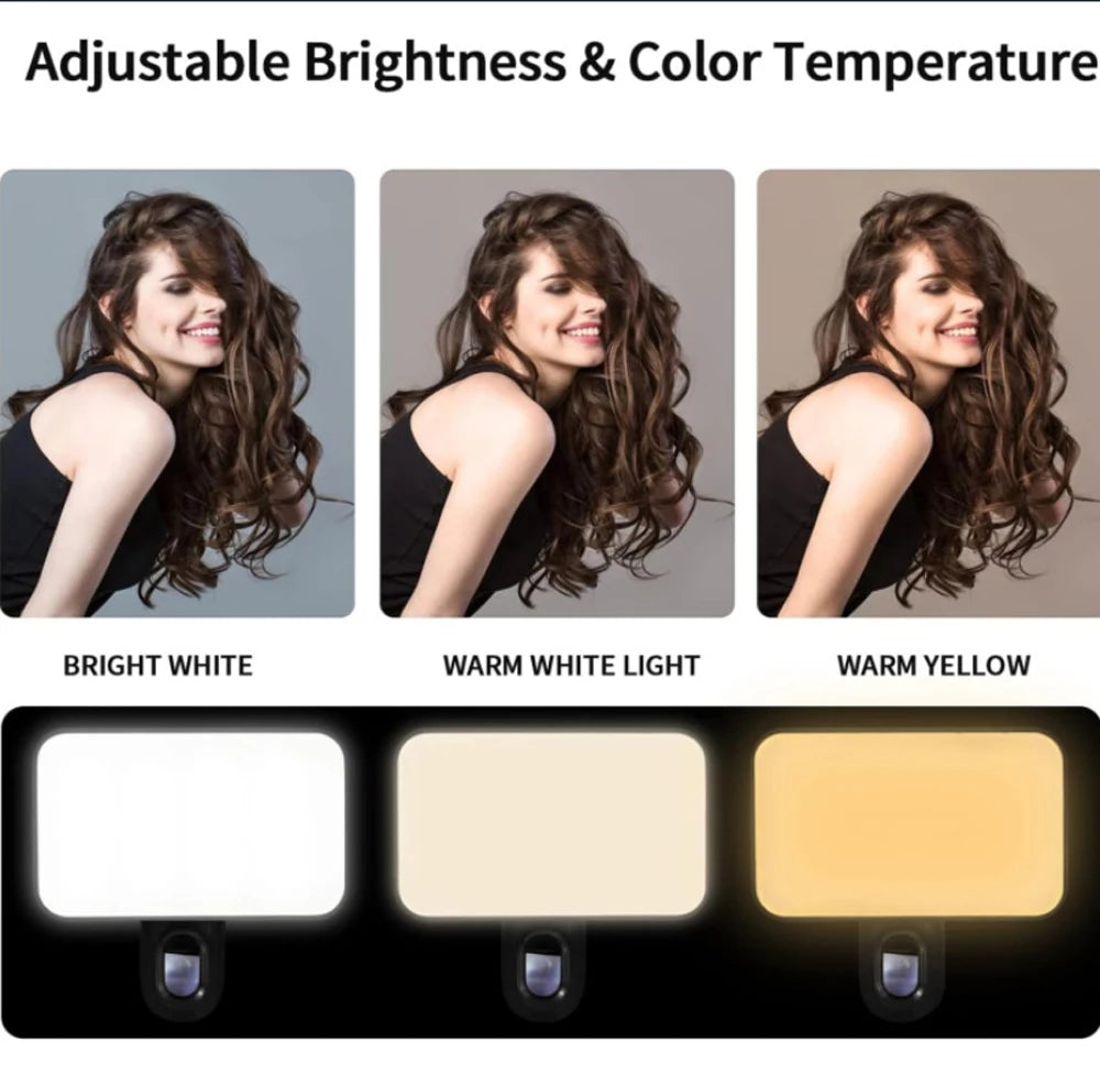 GlowClip Mini™ Portable Rechargeable Selfie Fill Light