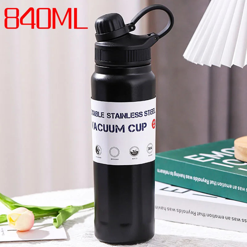 Stainless Steel Thermos Bottle – Large Capacity 840ml