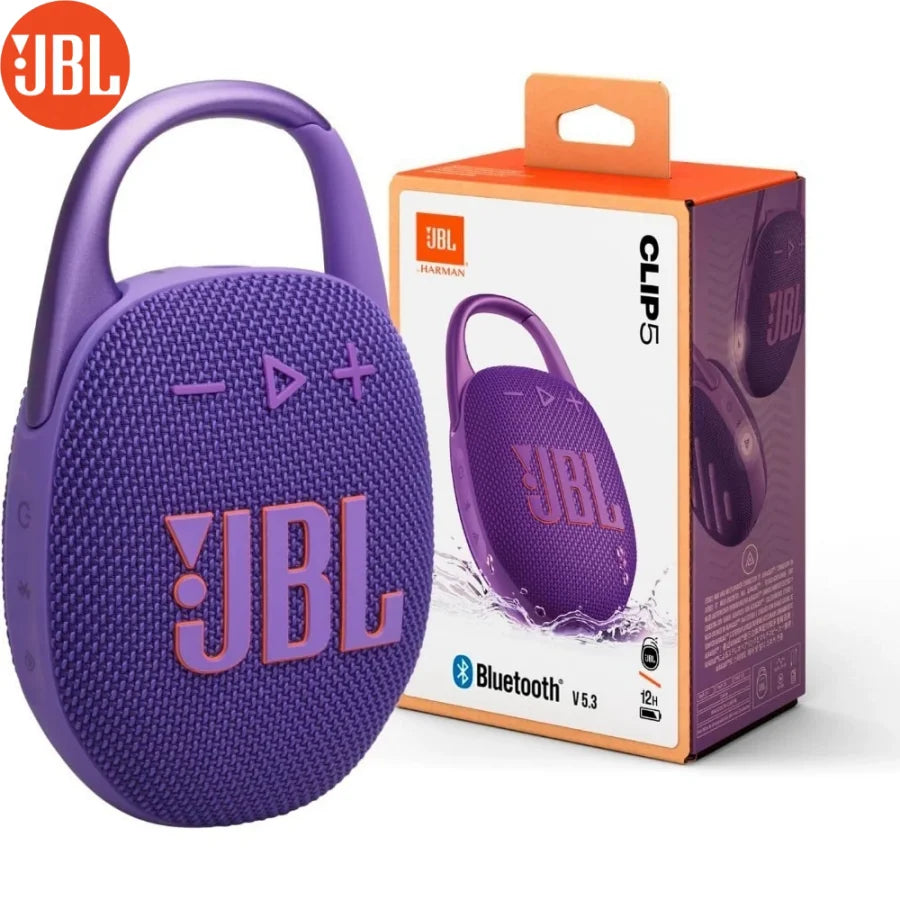 JBL Clip 5 Portable Bluetooth Speaker. Ultra Compact, IP67 Waterproof, 12H Playtime