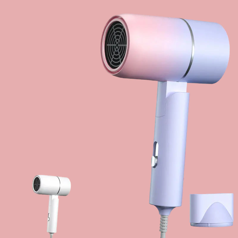 BALASHOV Folding Mini Hair Dryer with Carrying Bag